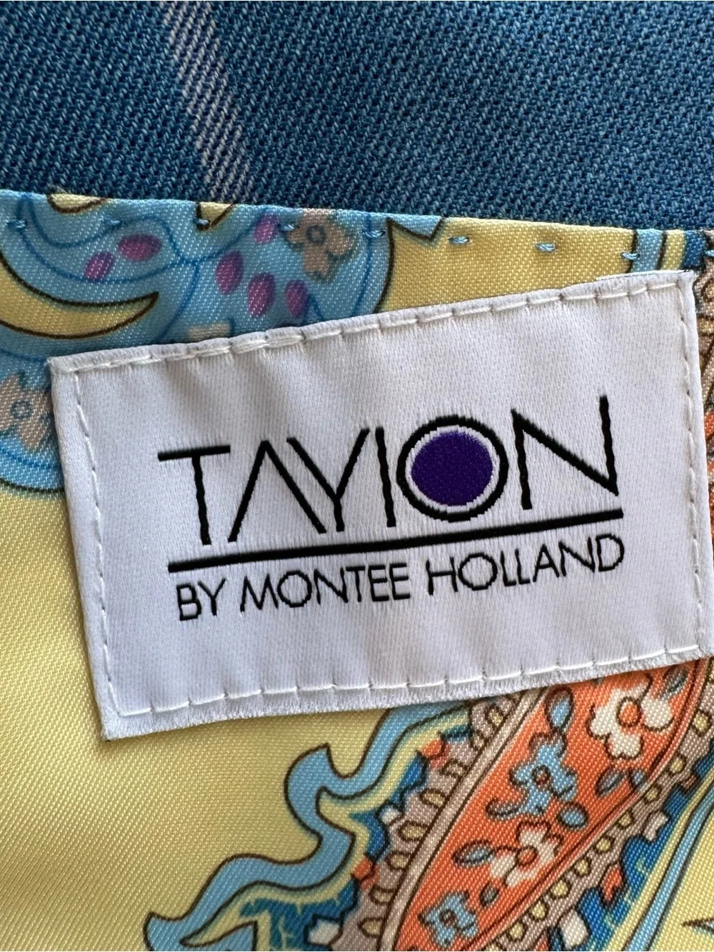 Tayion Montee Holland Windowpane 2 Button Sport Coat Paisley Lining 48R